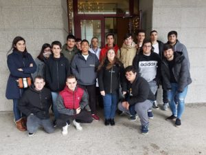 Imaxe de grupo da visita de 1SMR á Amtega e ó Cixtec