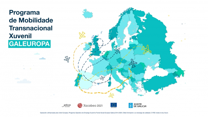 Galeuropa 2019: Prácticas formativas non laborais en entidades/empresas públicas ou privadas en países europeos