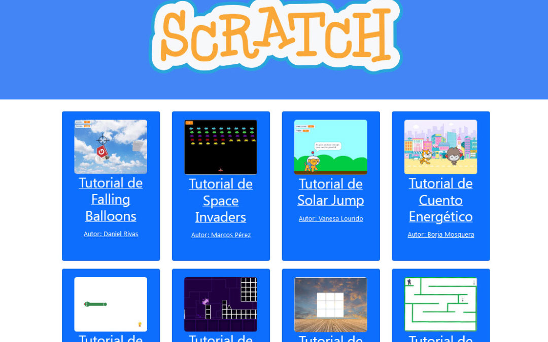 Sitio web para aprender a programar con Scratch