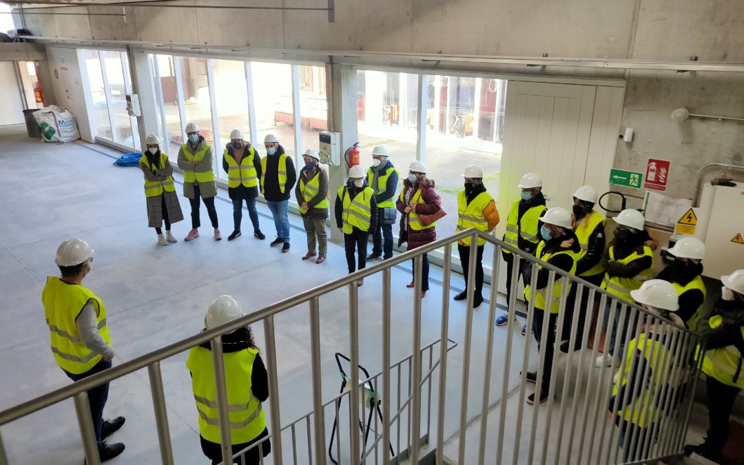 Visita do alumnado do CS de Proxectos de Edificación á Fundación Laboral da Construción