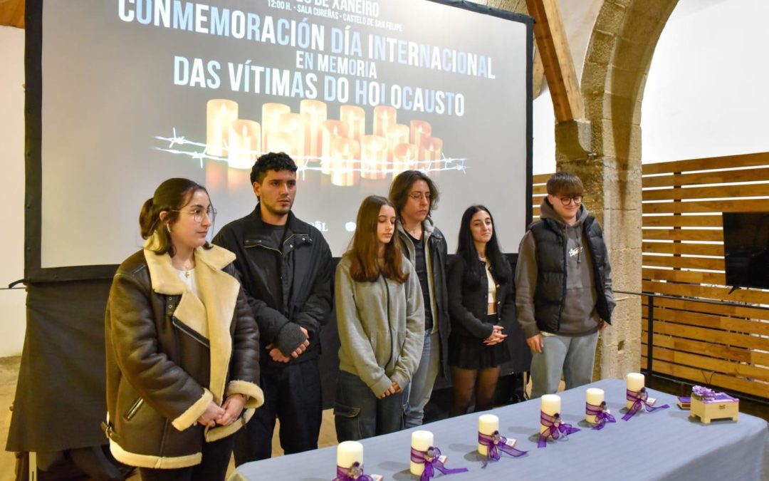ALUMNADO DO CENTRO PARTICIPA NO DÍA INTERNACIONAL EN MEMORIA DAS VÍTIMAS DO HOLOCAUSTO